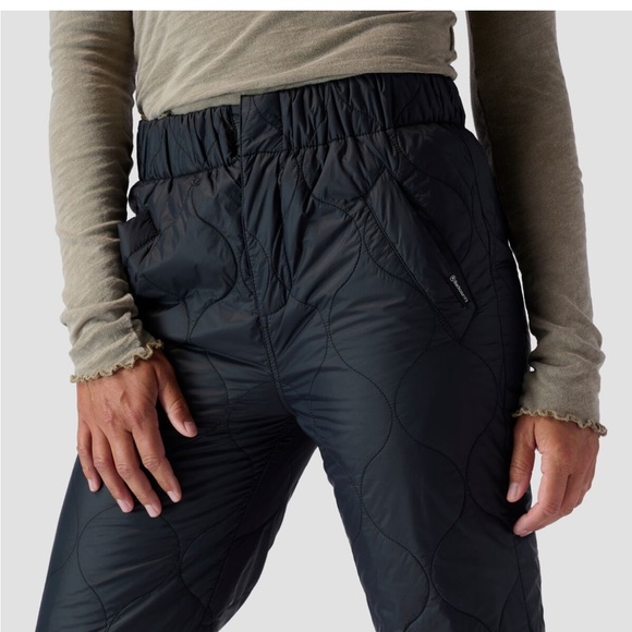 SOLD - BACKCOUNTRY Quilted Insulated Joggers Black Size Medium - Picture 4 of 8